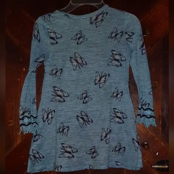 🍀3/15 Kint Works Butterfly Long Sleeve Shirt 🦋 - Picture 10 of 10